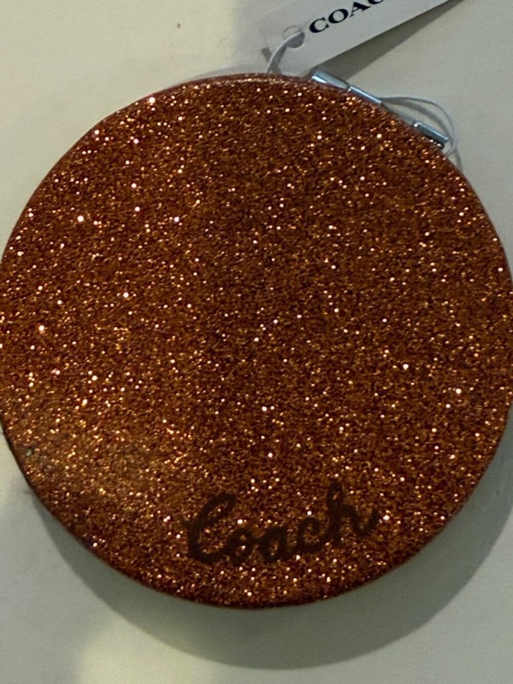 Coach Glitter Circle Compact Mirror